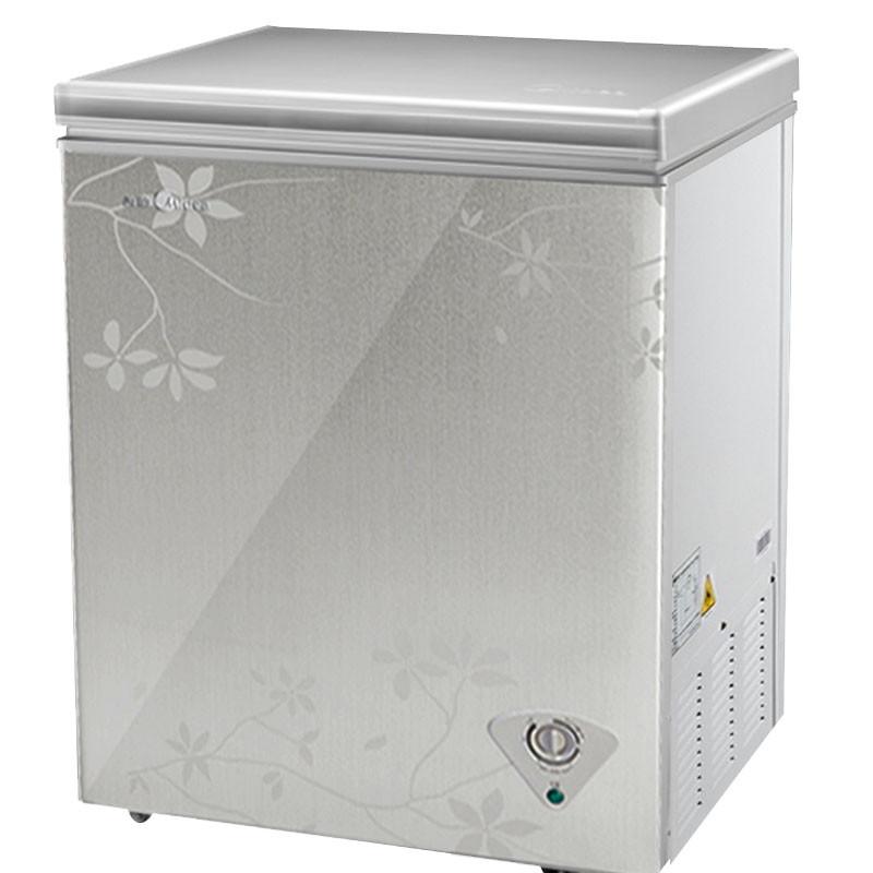 美的 (Midea) BD/BC-145KMQ 145升顶开门卧式冰柜单温一室冷冻冷藏转换家用小冷柜