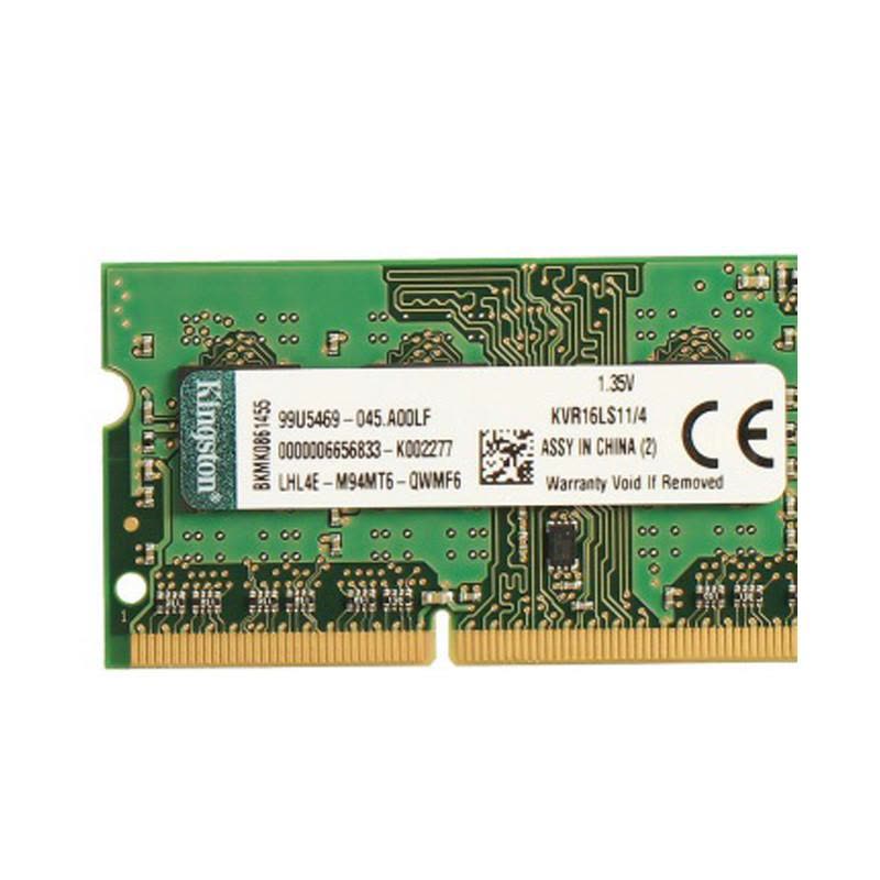 金士顿(Kingston)低电压版4G DDR3L 1600 4GB 笔记本电脑内存条 兼容1333图片