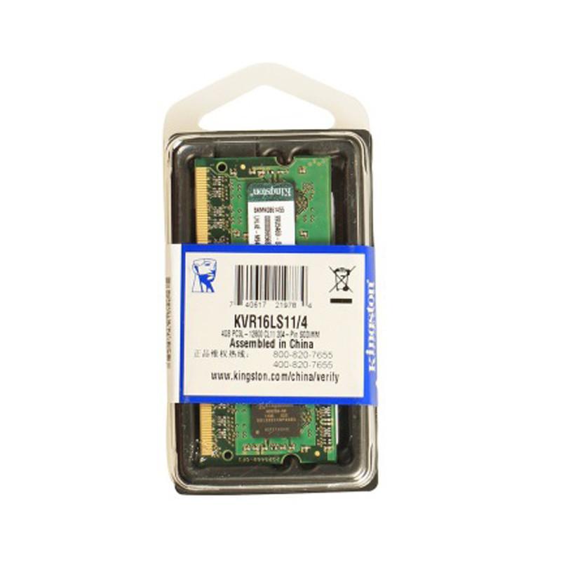 金士顿(Kingston)低电压版4G DDR3L 1600 4GB 笔记本电脑内存条 兼容1333