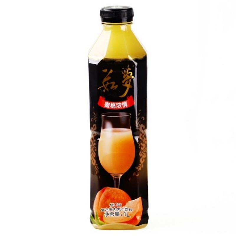 大湖茹梦桃果汁1L 纯天然果汁饮料 富含大量维生素
