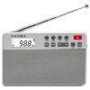 熊猫 6207两波段FM收音机插卡便携老人充电MP3播放器小音箱（白色）