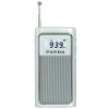 PANDA/熊猫 6200迷你袖珍便携老人插卡充电MP3小FM收音机音箱音响（银色）半导体