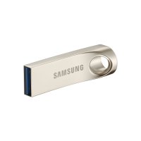 三星（SAMSUNG）U盘 64G 全金属五防 bar 64g USB3.0 MUF-64BA 金属银色U盘
