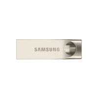 三星（SAMSUNG）U盘 64G 全金属五防 bar 64g USB3.0 MUF-64BA 金属银色U盘