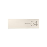 三星（SAMSUNG）U盘 64G 全金属五防 bar 64g USB3.0 MUF-64BA 金属银色U盘