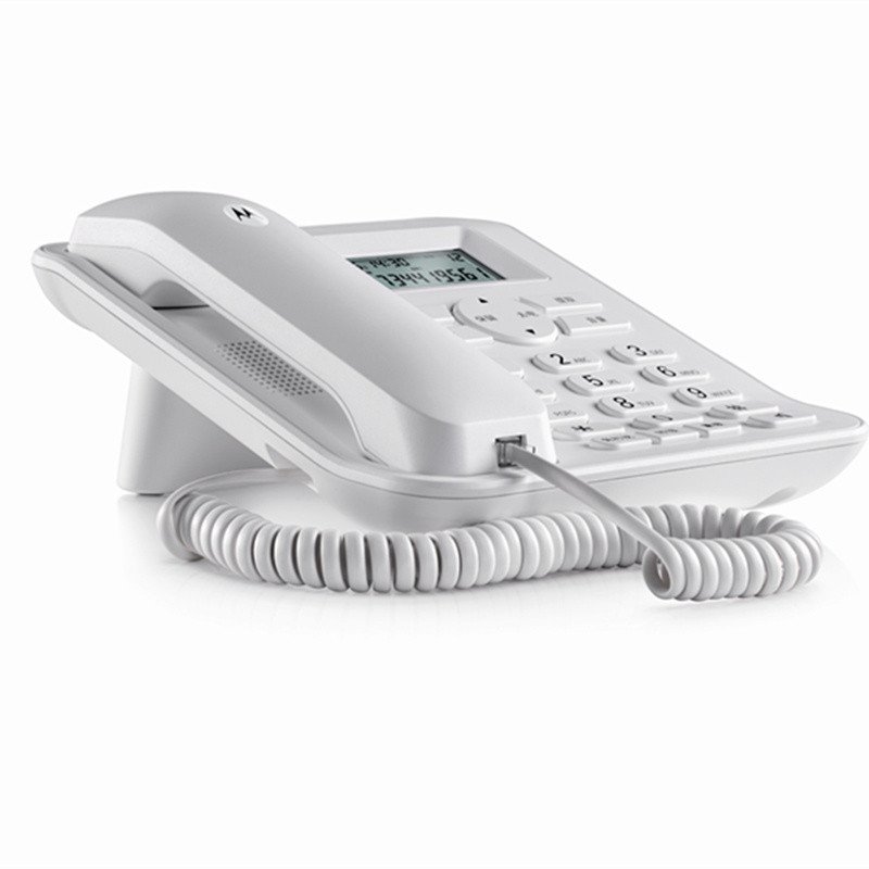摩托罗拉(MOTOROLA) CT410C普通家用/办公话机来电显示电话机商务有绳座机(白色)高清大图