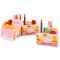 贝恩施 儿童过家家玩具 水果蛋糕切切乐 厨房过家家套装 生日蛋糕切切看 创意拼装玩具 水果蛋糕粉色 (37件)