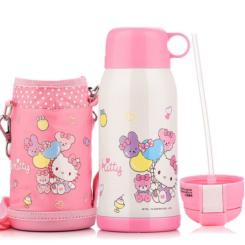 HelloKitty 凯蒂猫 童趣多用保温壶 不锈钢 白色600ML