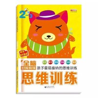 正版包邮 全4册 孩子最易接纳的思维训练全脑思维训练 2~3岁、3~4岁、4~5岁、5~6岁 提升IQ EQ CQ益智贴