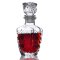 250ML小号方形钻石玻璃红酒瓶酒樽调酒酒具酒壶酒坛葡萄酒瓶