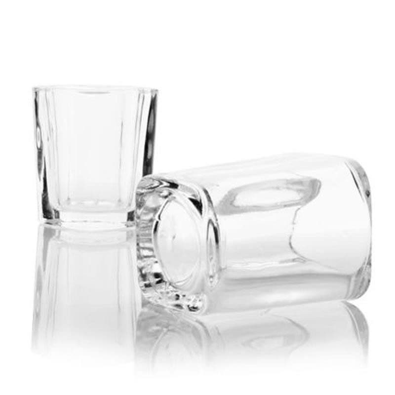 60ml方形加厚透明玻璃子弹杯一口杯白酒杯洋酒杯创意家居实用酒具图片