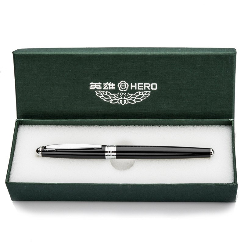 英雄(HERO)钢笔 377精装盒铱金笔/墨水笔/签字笔高清大图