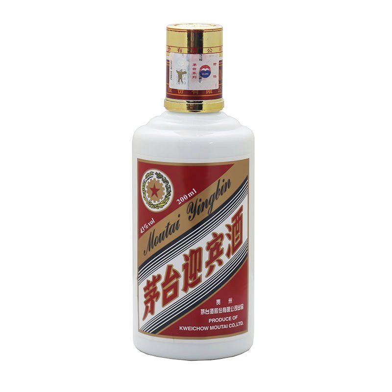 43度 茅台迎宾 200ml 酱香型 白酒 酒界网