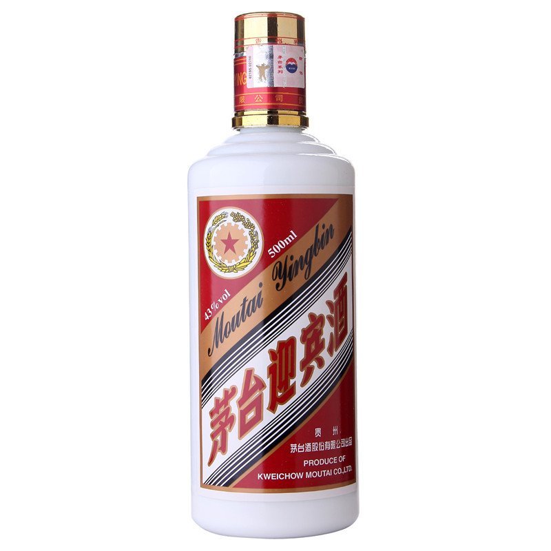 43度 茅台迎宾 (老包装) 500ml 酱香型 白酒 酒界网