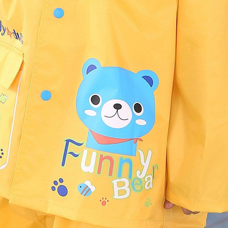 名盛男女学生儿童雨衣分体套装尼龙绸防水卡通韩版时尚雨披图片