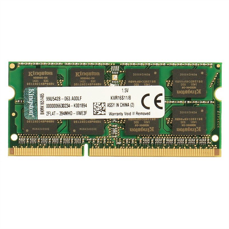 苏宁自营 金士顿 (Kingston) DDR3 1600 8GB 笔记本内存 标准电压(1.5v)