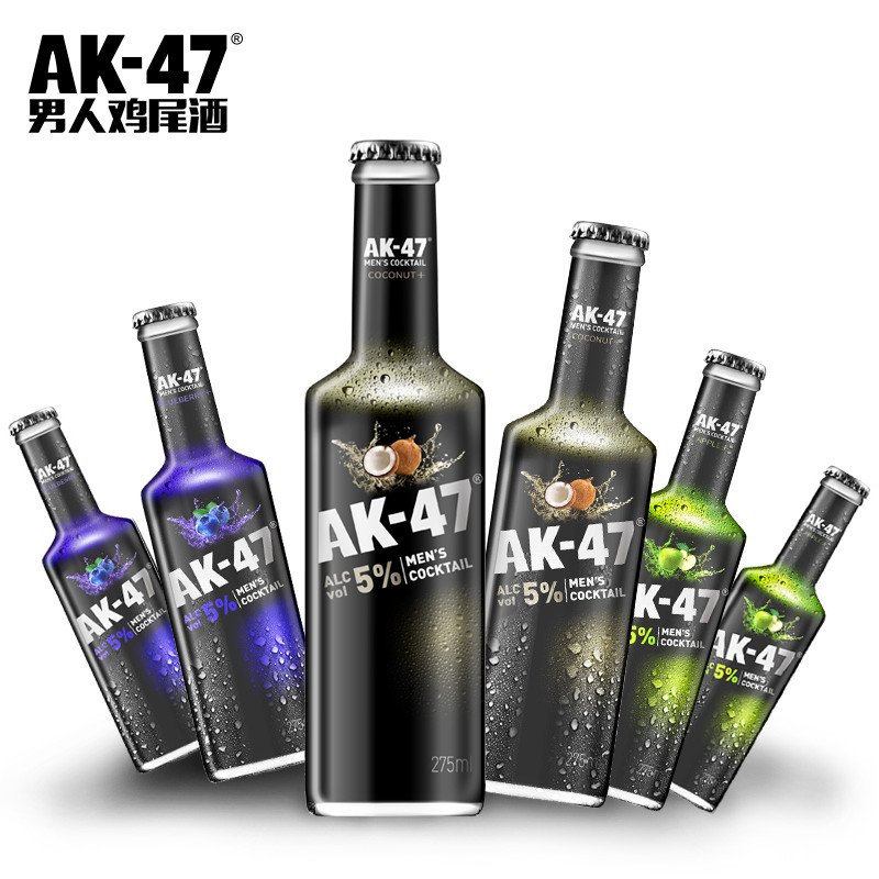 AK47预调鸡尾酒 3种口味 275ml*6组合高清大图