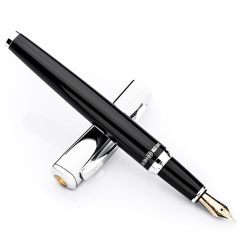 英雄(HERO)钢笔 956 铱金钢笔/墨水笔变色龙杆 黑杆高清大图