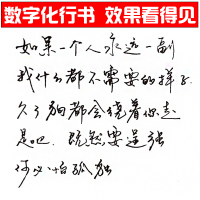 字帖成人练字凹槽练字帖数字化行书密码练字帖硬笔钢笔字帖行书入门