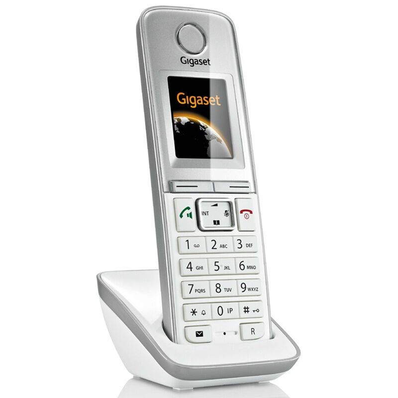 德国集怡嘉(Gigaset)原西门子品牌C810A无绳数字答录电话机免提通话一拖一子母机(珍珠白)