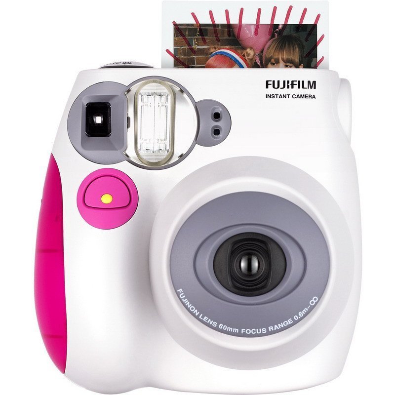 富士(FUJIFILM)INSTAX 一次成像立拍立得instax mini7s 粉色 单机 胶片相机 富士小尺寸