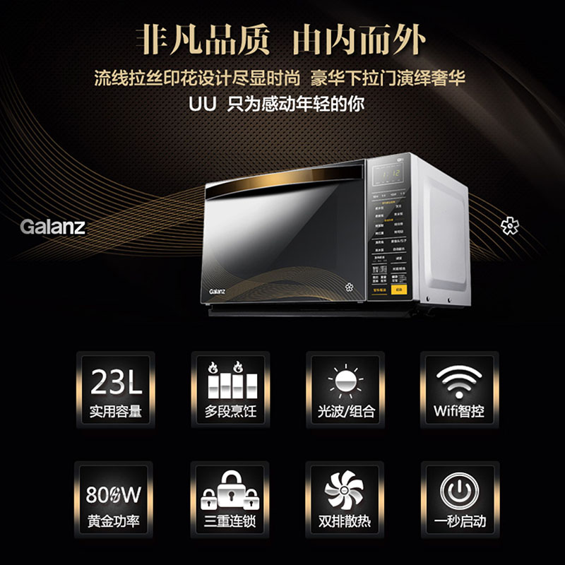 Galanz/格兰仕 G80F23CN3XL-R6K(G2)光波微波炉家用智能平板高清大图