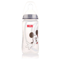 NUK300ML迪士尼米奇PP奶瓶(带2号硅胶仿真通气奶嘴)