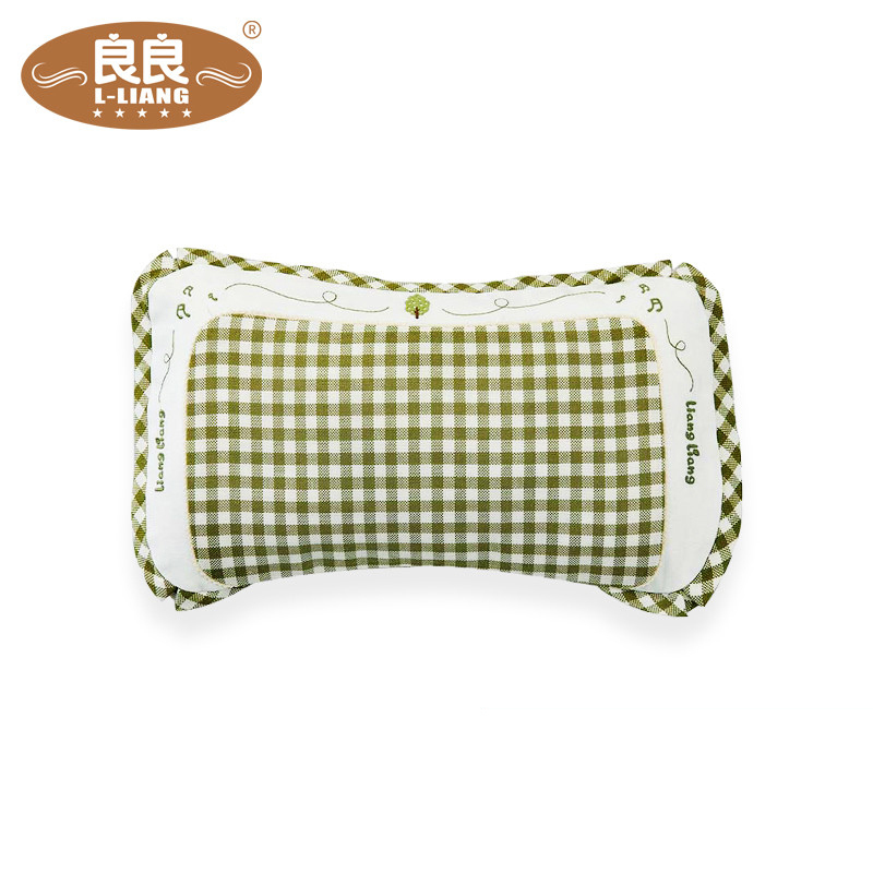 良良 LLA02-1G 婴幼儿护型保健珍珠枕矫正护型防多汗(0-3岁加长)床上用品 绿 45*25.5cm