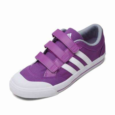 Adidas 阿迪达斯2012新款中性 Brasic 3 Velcro Textile网球文化系列网球鞋V23873 44.5