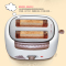 小熊(Bear) 多士炉 DSL-6921 咖啡色烤面包机 不锈钢材质 迷你家用面包吐司加热 全自动早餐吐司机