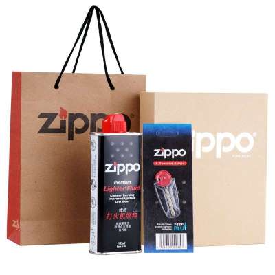 ZIPPO礼盒SCZH083 新款套装礼盒（含133ml油*1+火石*1+礼品袋）