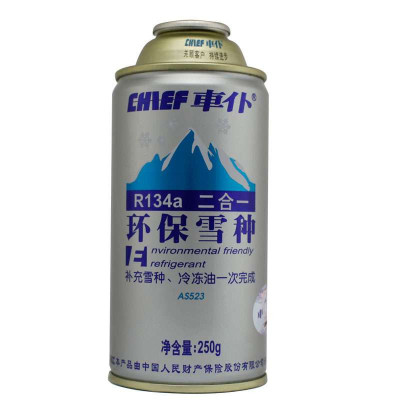 车仆 R134a二合一环保雪种(补充雪种冷冻油 )250g      AS523