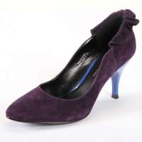 ST&SAT星期六春季新款百搭羊皮中跟舒适女装皮鞋SS93SO230294紫黑色38