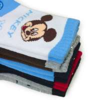 迪士尼Disney米奇儿童袜子婴儿宝宝袜子M7299（三双装）颜色随机混色14/16CM
