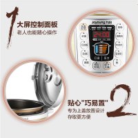 九阳(Joyoung)JYY-50YS81电压力锅 24小时预约家用 一锅双胆 微电脑按键式 支持 高贵白色