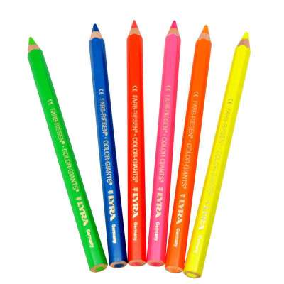 LYRA COLOR GIANT 6色荧光彩色铅笔 L3941063