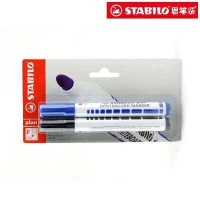 思笔乐(STABILO) 记号乐白板笔2色套装(蓝色+黑色)