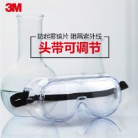 3M护目镜1621AF防雾防尘防沙防化学液体飞溅眼镜(1副装)