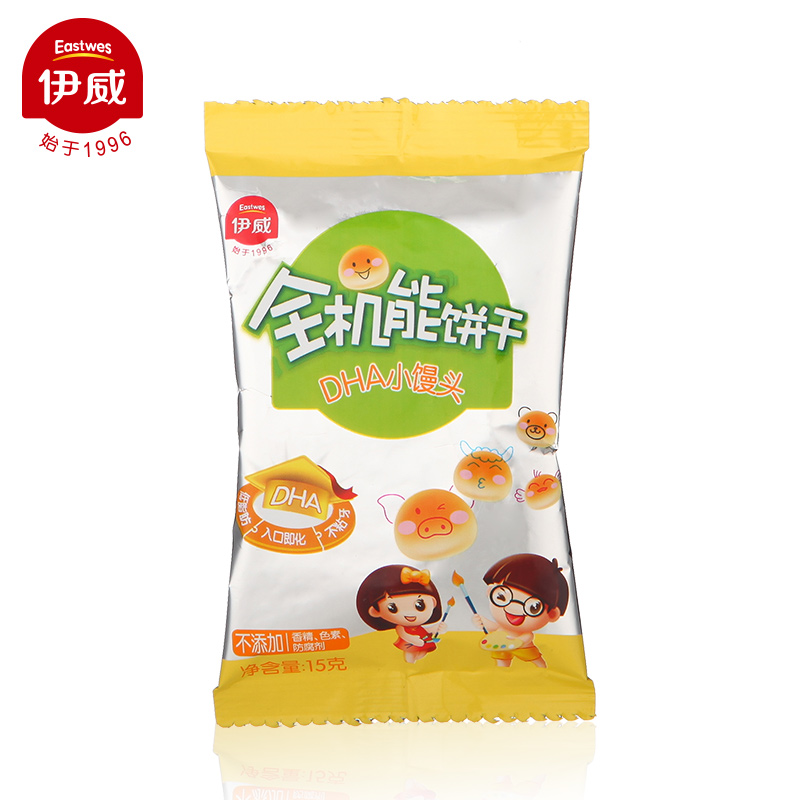 伊威( Eastwes)全机能饼干DHA小馒头15g DHA营养