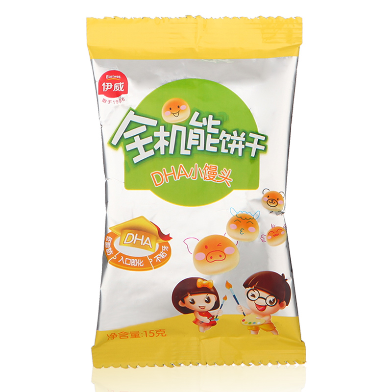 伊威( Eastwes)全机能饼干DHA小馒头15g DHA营养