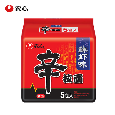 农心 辛拉面(鲜虾味)五连包 120g*5