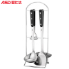爱仕达(ASD) S系列不锈钢铲勺五件套铲 厨用锅铲烹饪工具厨具 SSQ-05S