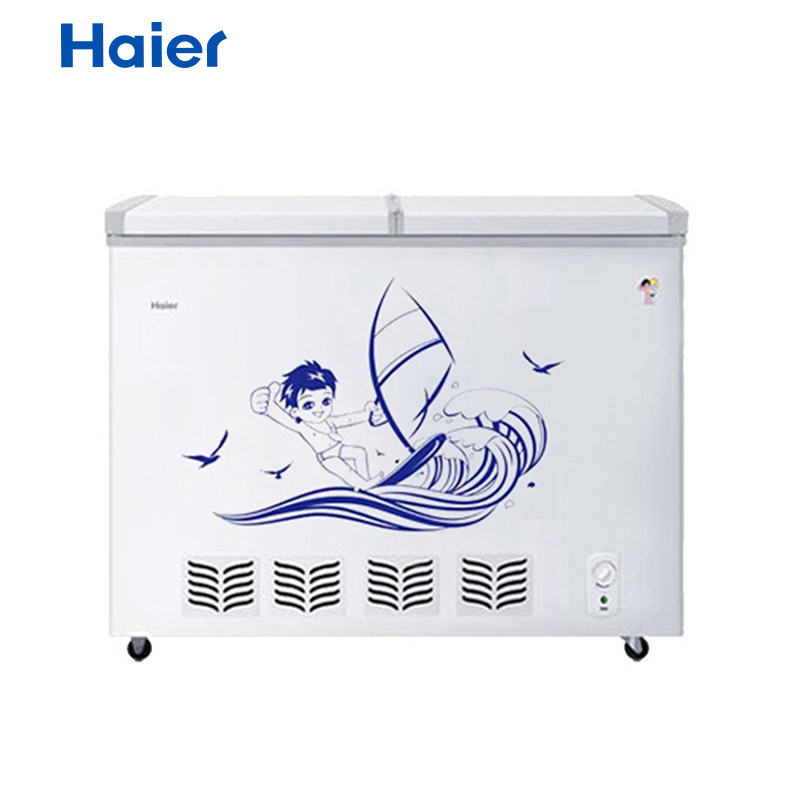 海尔（Haier）FCD-270SE 270升 卧式冷柜 冷藏冷冻双控 （白色）