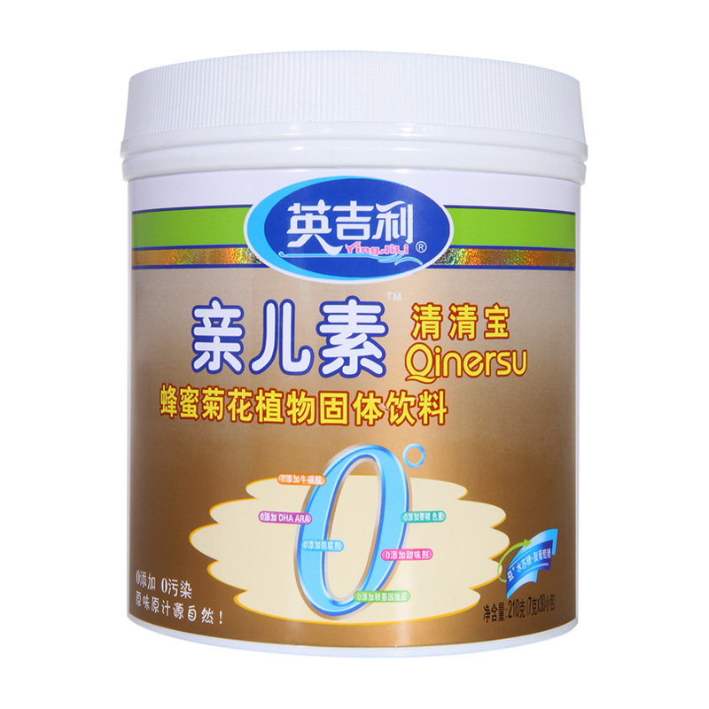 [苏宁自营]英吉利(yingjili)亲儿素清清宝蜂蜜菊花植物固体饮料 210g(7gx30包)*2罐装(国产)