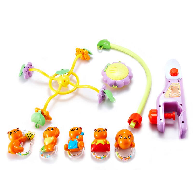 [苏宁自营]AUBY 澳贝 床铃系列 小熊之家床铃 塑料玩具440×95×350 0-6个月 463202DS图片