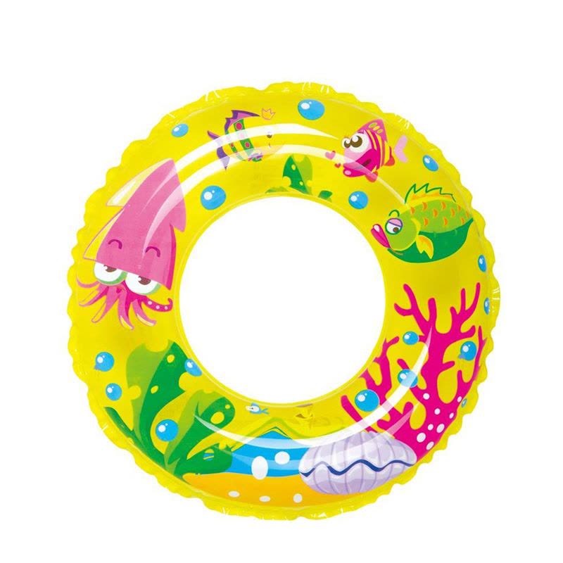[苏宁自营]吉龙海洋世界海鱼泳圈 动物造型 儿童游泳圈 浮圈腋下圈 047021-黄图片