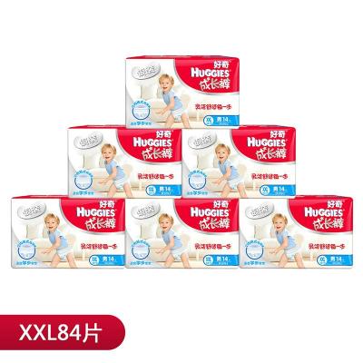 好奇(Huggies)银装成长裤男宝宝加加大号XXL14片*6包(17kg以上)