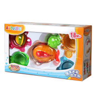 澳贝 AUBY 沐浴系列 海洋动物沐浴套装 塑料戏水玩具 6-12个月 463505DS
