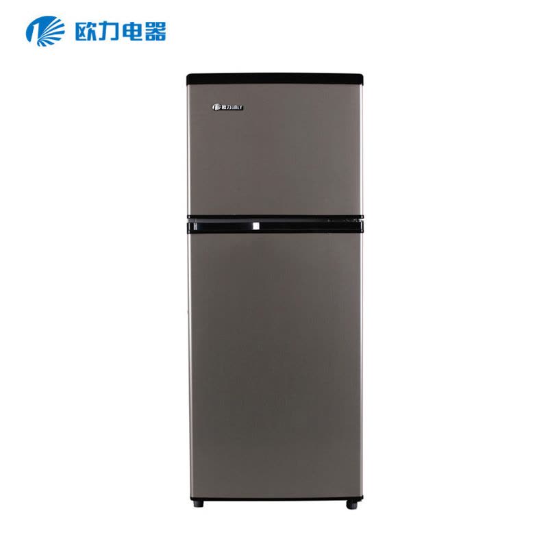 欧力(ONLY) BCD-126D 126升 冷冻冷藏双门小冰箱 家用宿舍租房 拉丝金图片