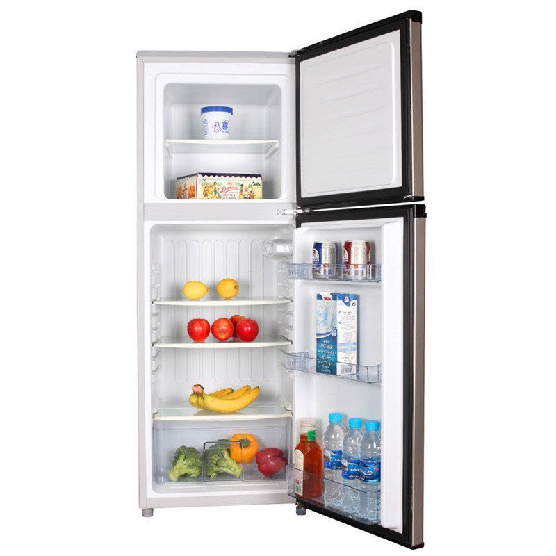 欧力(ONLY) BCD-126D 126升 冷冻冷藏双门小冰箱 家用宿舍租房 拉丝金图片